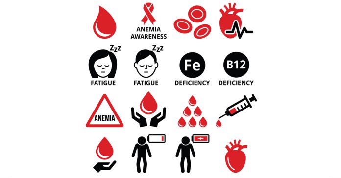 MCH levels in blood